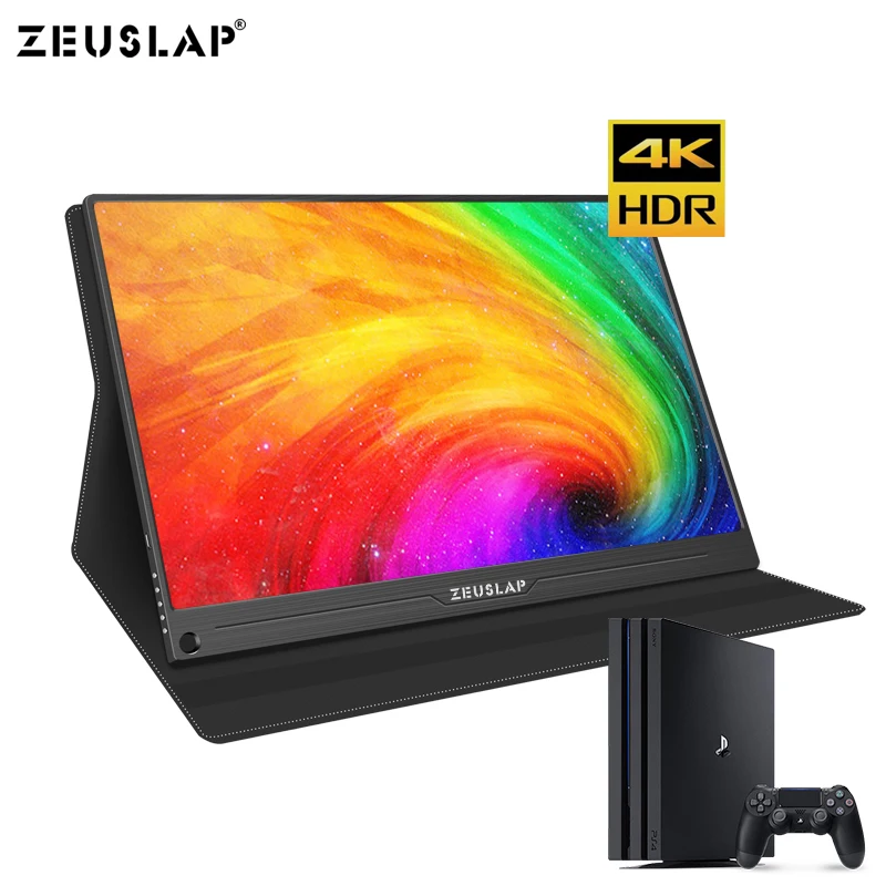 Портативный монитор 13 3 дюйма 4K + HDR NTSC 72% IPS экран 1800:1 HDMI для PS4 коммутатора Xbox One