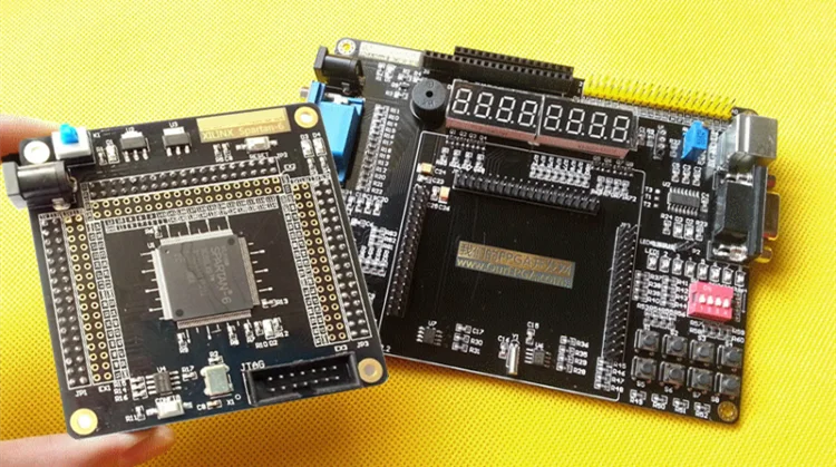 FPGA Xilinx Spartan-6 XC6SLX9 макетная плата Spartan6 основная плата+ периферийная Плата расширения+ модуль AD DA+ адаптер питания