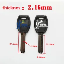 10 шт JF159 одиночный слот Автомобильный ключ длина 37,5 мм