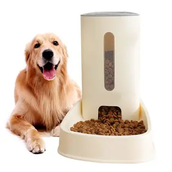 

3.8L Cat Dogs Automatic Pet Feeder Water Fountain Drinking Bowl Large Capacity Pets Puppy Feeding Bowl Food Bowl Pet Products