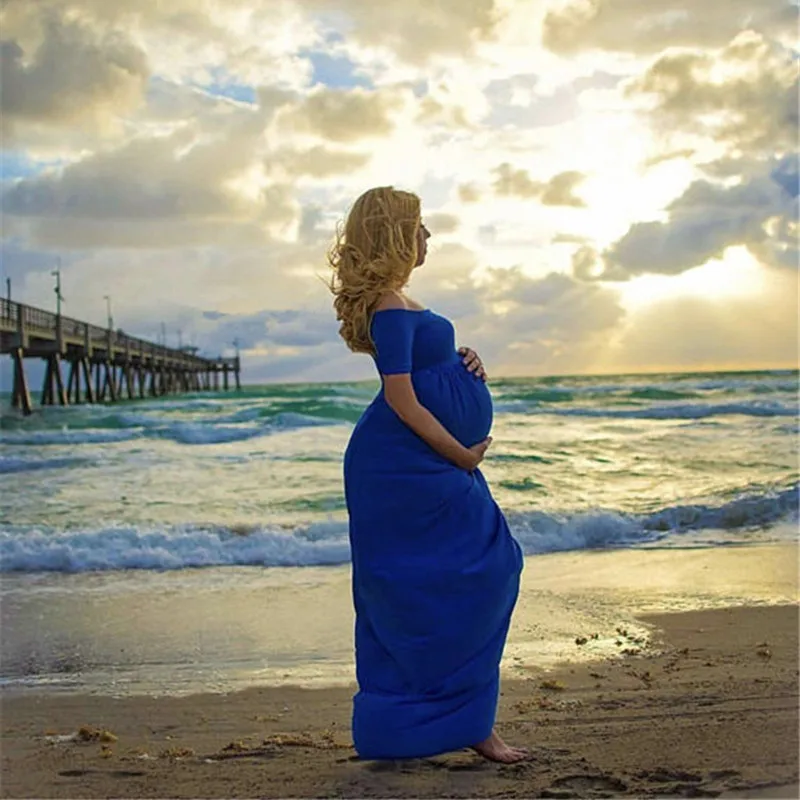 Le Couple Stretchy Cotton Matenrity Photography Props Dress Slash Neck Cotton Jersey Maternity Photo Shoot Maxi Dresses Le Couple Stretchy Cotton Matenrity Photography Props Dress Slash Neck Cotton Jersey Maternity Photo Shoot Maxi Dresses