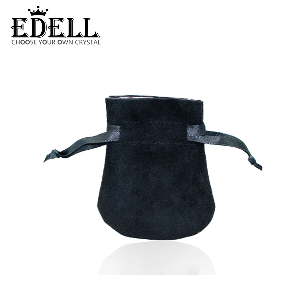 

EDELL Original Charm Women's Ring Beaded Jewelry Black Protection Velvet Bag Simple Brand Gift Bag Factory Direct