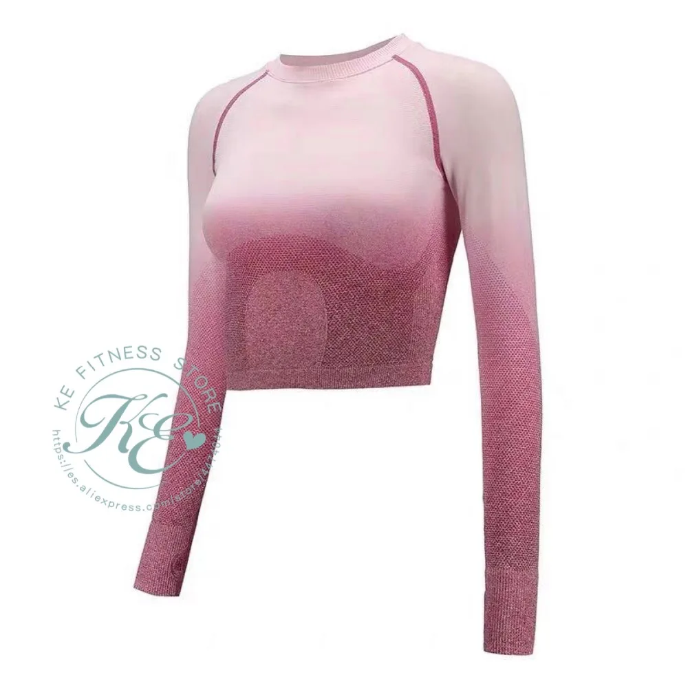 KE Set deportivo de mujer con camiseta y леггинсы, conjunto deportivo femenino Йога бег, фитнес, Спорт conjunto mujer