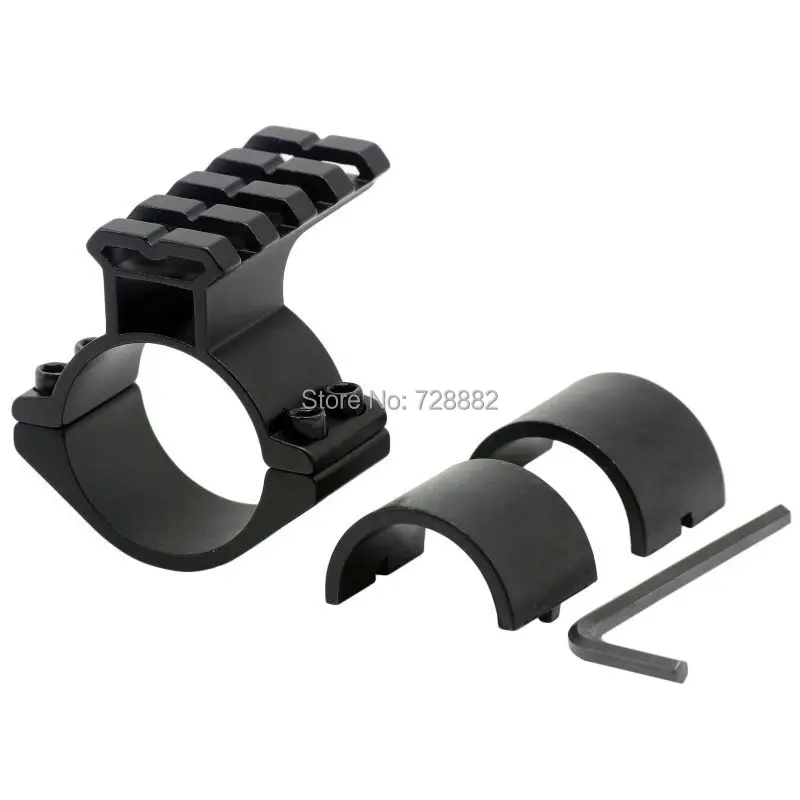 1/" Scope Ring Picatinny Weaver Rail Laser Flashlight Mount with Barrel Adapter Q