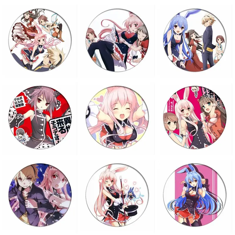 

Problem Children Are Coming from Another World Cosplay Badges Kurousagi Brooch Icon Collection Breastpin for Backpacks Clothing
