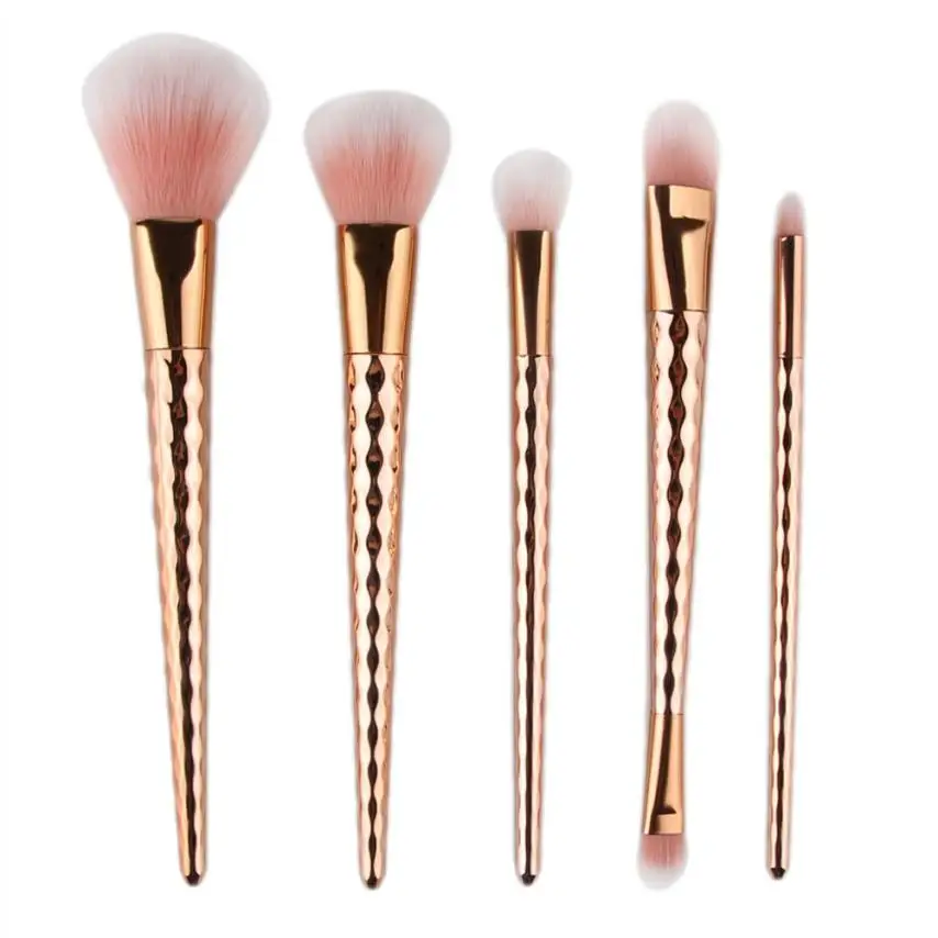 Beauty Girl 2017 5 pcs Makeup Brush Set tools Make up Toiletry Kit Wool Applicator Make