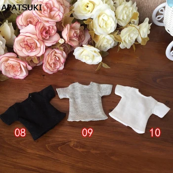 

1pc 1/6 Doll's T-Shirt for Blythe Dolls Causal Clothes For Barbie Shirts For Momoko Azone Doll Clothes 1:6 Doll Accessories