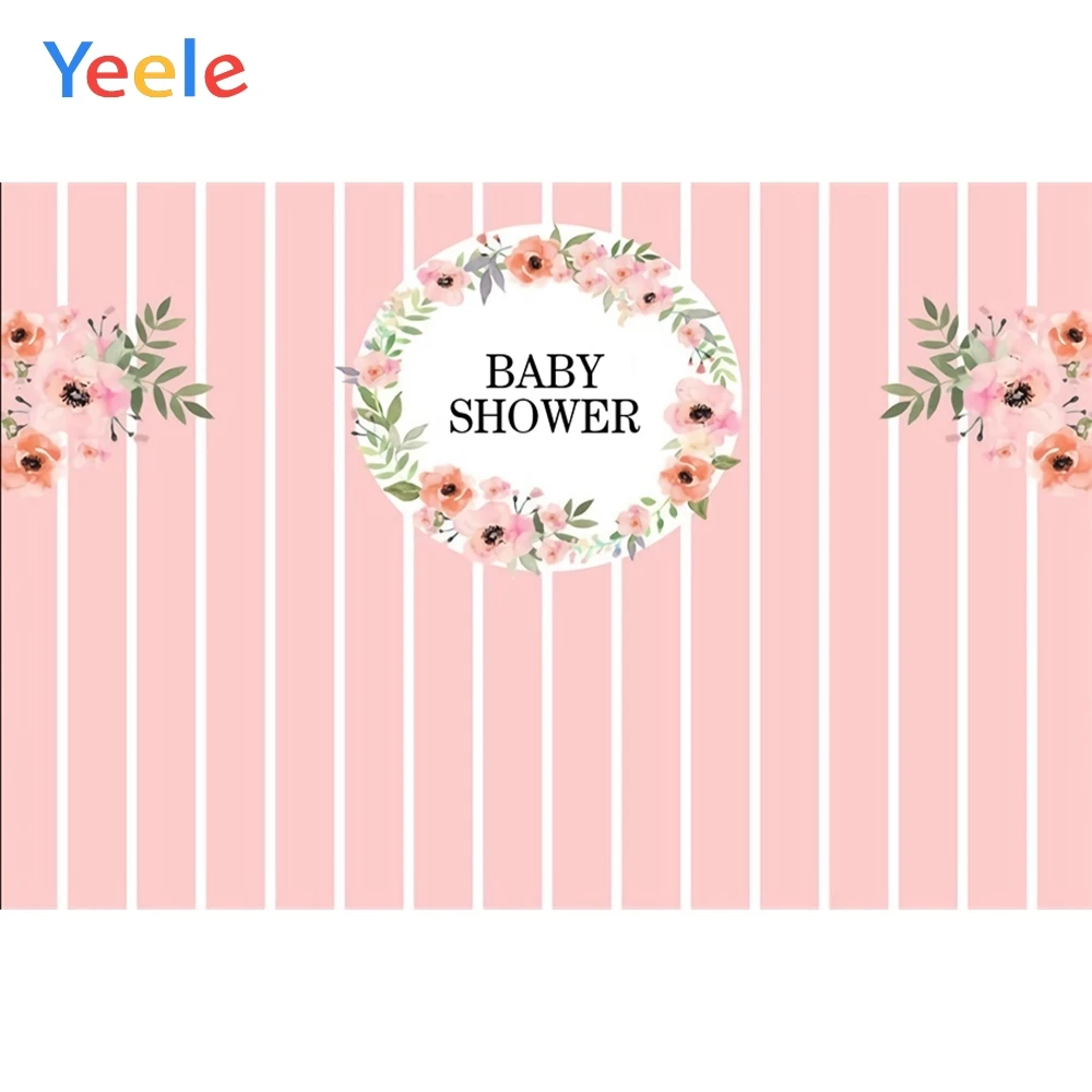

Yeele Baby Show Backdrop Pink Stripe Newborn Portrait Photography Backgrounds Customized Photographic Backdrops For Photo Studio