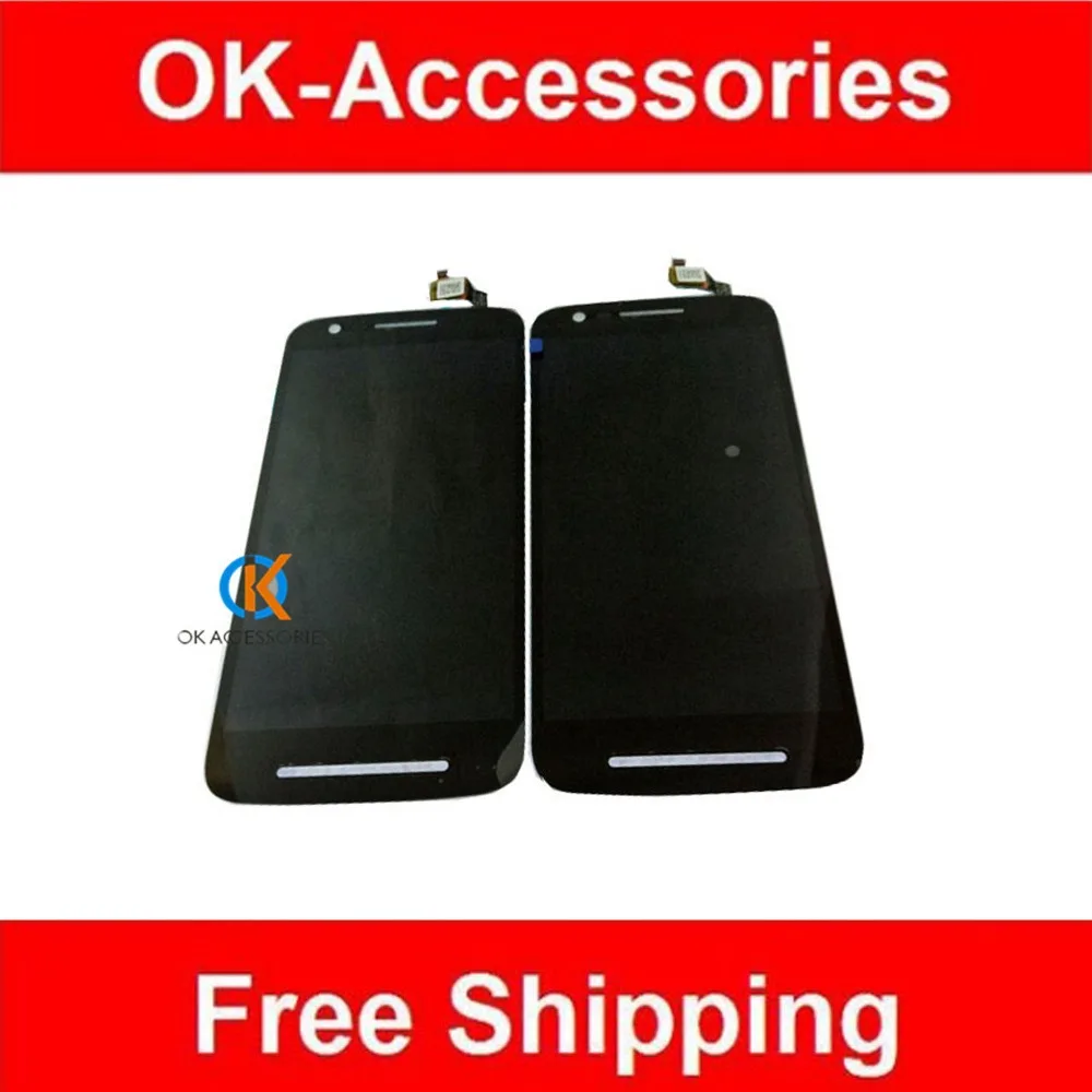 

Black Color For Motorola E3 LCD Display +Touch Digitizer Screen Assembly 1PC/Lot Replacement With Free Tools