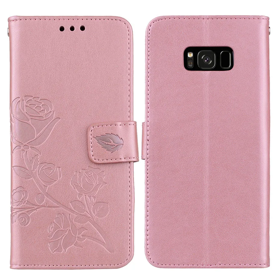 MOUSEMI 360 Phone Cases For Samsung Galaxy S8 Plus S6 S7 Edge Girls Rose Flip Wallet Covers For Samsung S9 Case Leather, S8 Case (7)