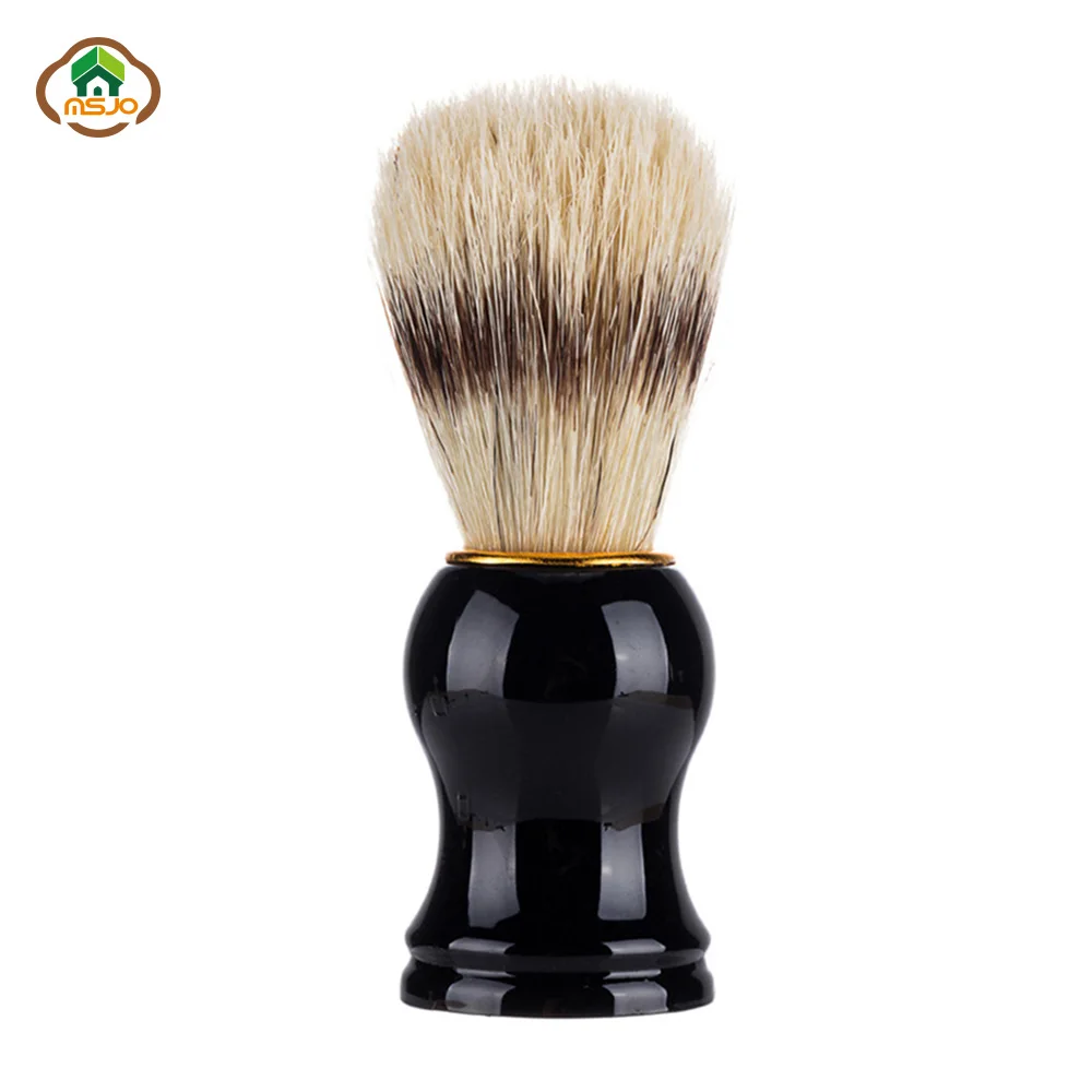 

MSJO Men's Shaving Brush Professional Makeup Brushes Cleansing Barber Soft Nylon Badger Hair Shave Household Tool 2019