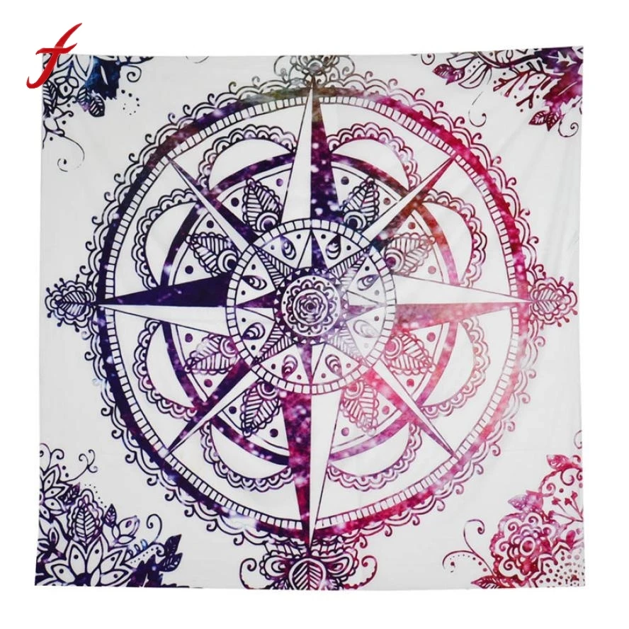 

145CM Compass Print Beach Towel bandana Hippie Tribal toalla playa Tapestry Wall hanging Dorms Tapestries Beach toalla mandala