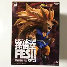 WSTXBD Banpresto Dragon Ball Z DBZ Fes10 SSJ3 детские игрушки Goku фигурка модель куклы Brinquedos