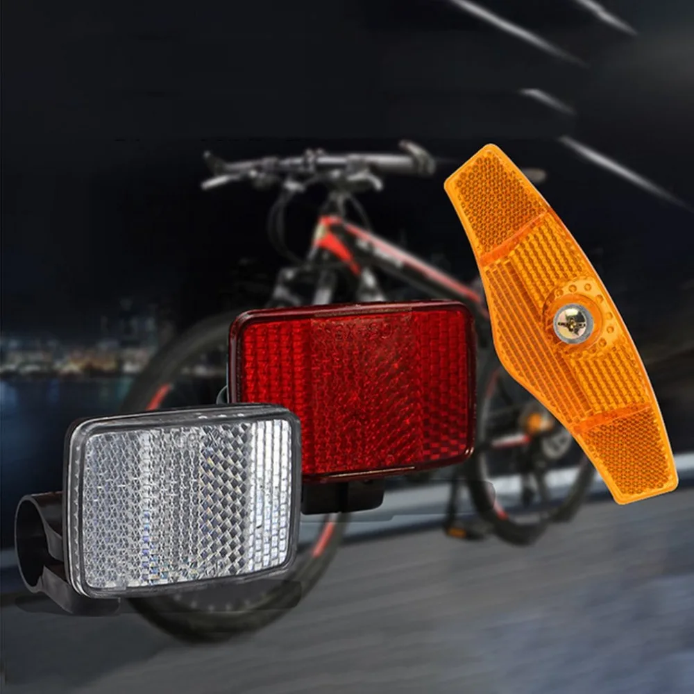 Excellent Spokes bicycle Bike Bicycle Wheel Reflector Safety Spoke Reflective Mount Clip Warning Light Bike Cycling Safety Accessories 2