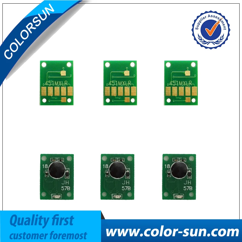 6 colors PGI 650 CLI 651 Auto Reset ARC Chips for Canon PIXMA iP7260 MG5460 MX726 MX926 IX6860