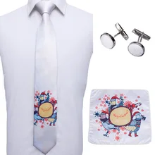 Новые белые рождественские мужские галстуки с рисунком, Новое поступление 8,5 см, галстуки с принтом Барри. Ван для мужчин, вечерние галстуки из шелка, FA-5108