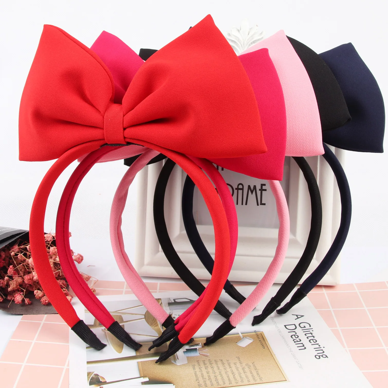 

Cute Minnie Mouse Ears Hairband for Girls Women Bows Hair Accessories Birthday Party Celebration Hot Christmas Hair Bows Hijab