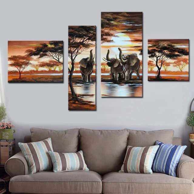 modern paintings for living room minimalist pcsset no framed elephant wall art oil painting pictures african landscapes modern canvas modern paintings for living room minimalist pcsset no framed elephant wall art oil painting pictures african landscapes modern canvas