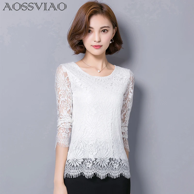 Shirt Women Clothing Lace Tops 2017 New Long-sleeved Lace Blusas Elegance Fashion Slim Blouses Gray BLACK WHITE PINK RED SHIRT white-cotton-lace-top : image Shirt Women Clothing Lace Tops 2017 New Long-sleeved Lace Blusas Elegance Fashion Slim Blouses Gray BLACK WHITE PINK RED SHIRT white-cotton-lace-top