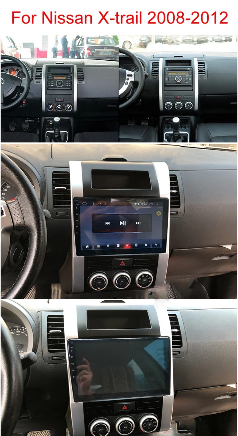Sale 10" 2.5D IPS Android 8.1 Car DVD Multimedia Player GPS for Nissan X-Trail XTrail T32 T3 2008 09-2012 audio car radio navigation 1