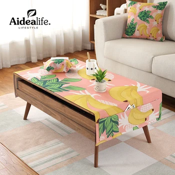 

crochet coffee table cloth rectangular polyester lace tablecloths wedding decoration elegant party supplies outdoor furniture