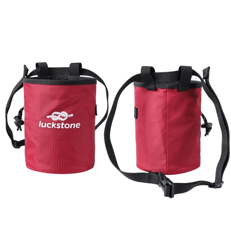 

Climbing Gymnastics Rock Climbers Outdoor Chalk Bag Adjustable Belt Magnesium Powder Bag With Drawstring Closure