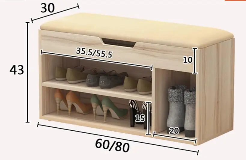 Многофункциональная стойка для обуви для гостиной, шкаф для обуви, табурет для хранения обуви