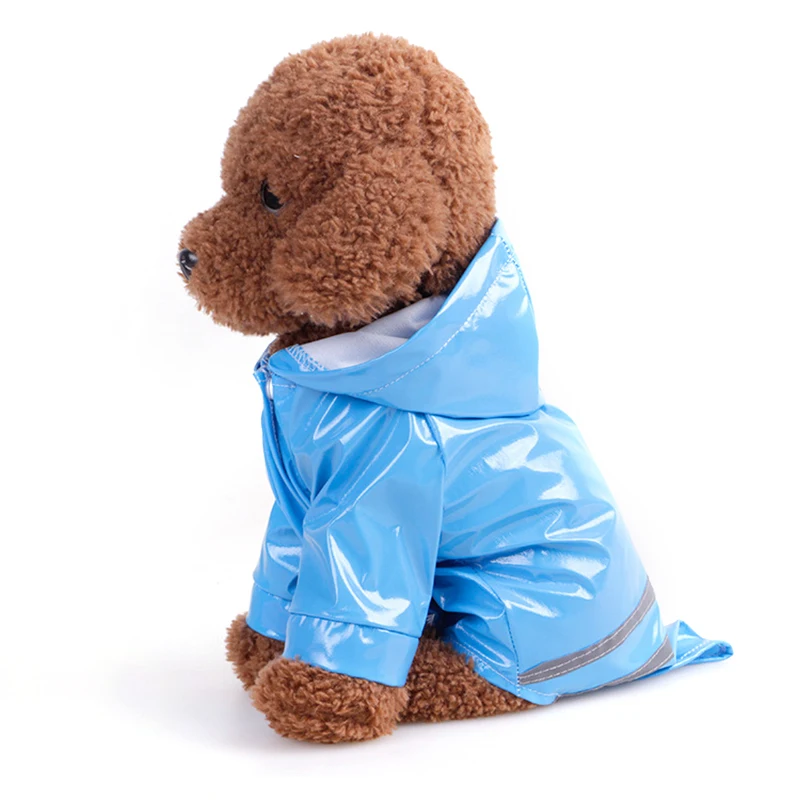 S m l xl с капюшоном водонепроницаемые куртки PU плащ для собак Одежда для кошек летняя верхняя одежда для щенка дождевик для домашних животных плащ для собак
