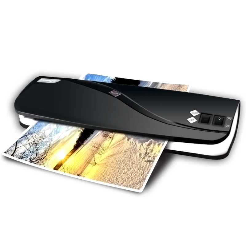 A4 9 inch Office Hot&Cold Photo Laminator Roll Laminator Thermal Laminating Machine for A4 Document Photo Fast Laminating Speed afbeelding
