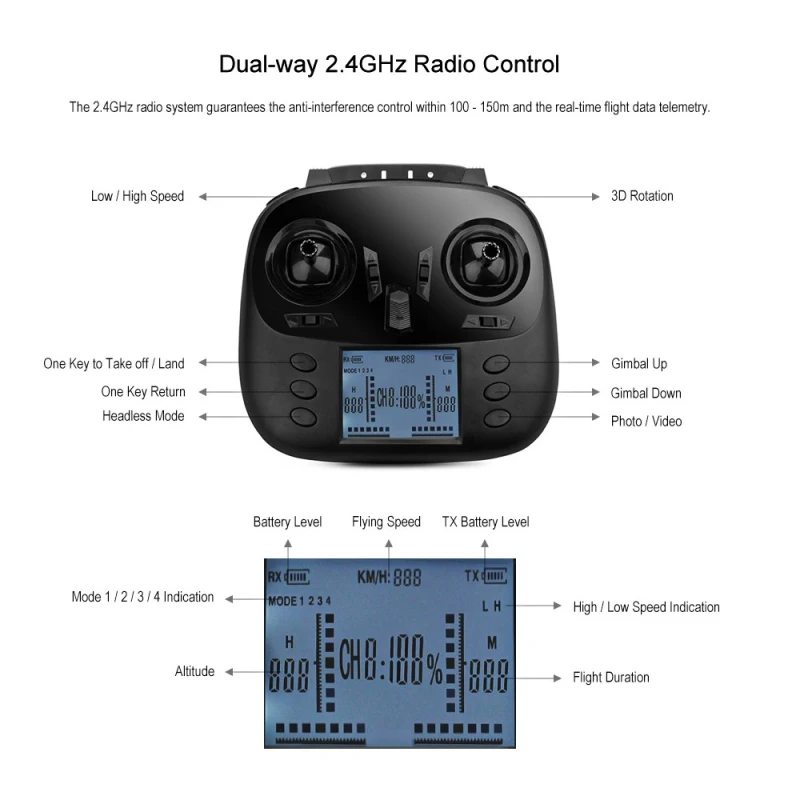 Большой 5,8G FPV Квадрокоптер с дистанционным управлением Q696 2,4g 2 карданный стабилизатор для удержания высоты RC геликоптер Дрон с 1080 p HD Камера vs Q333 X8HG