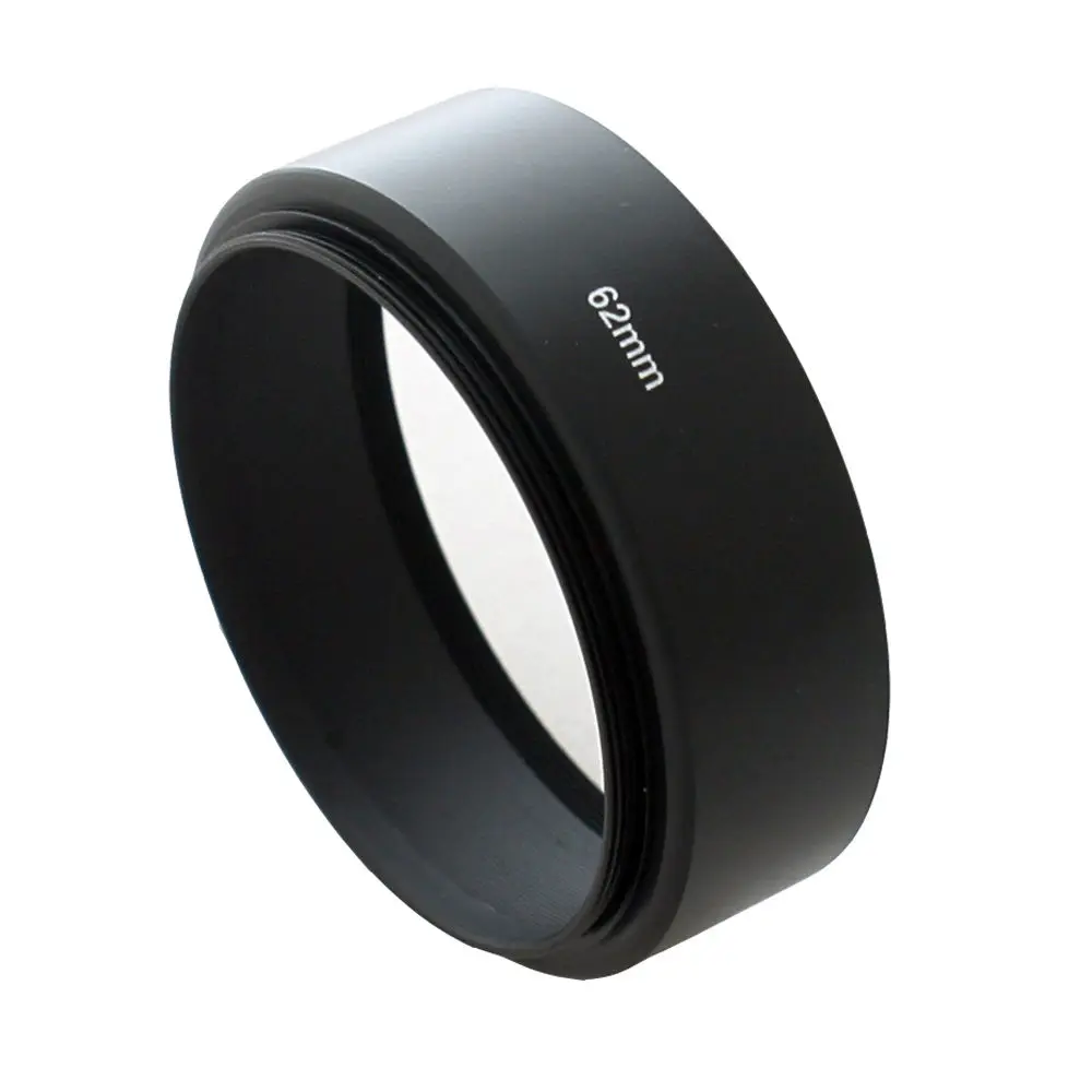62mm Professional Standard Metal Lens Hood 62mm Screw In 62mm Filter