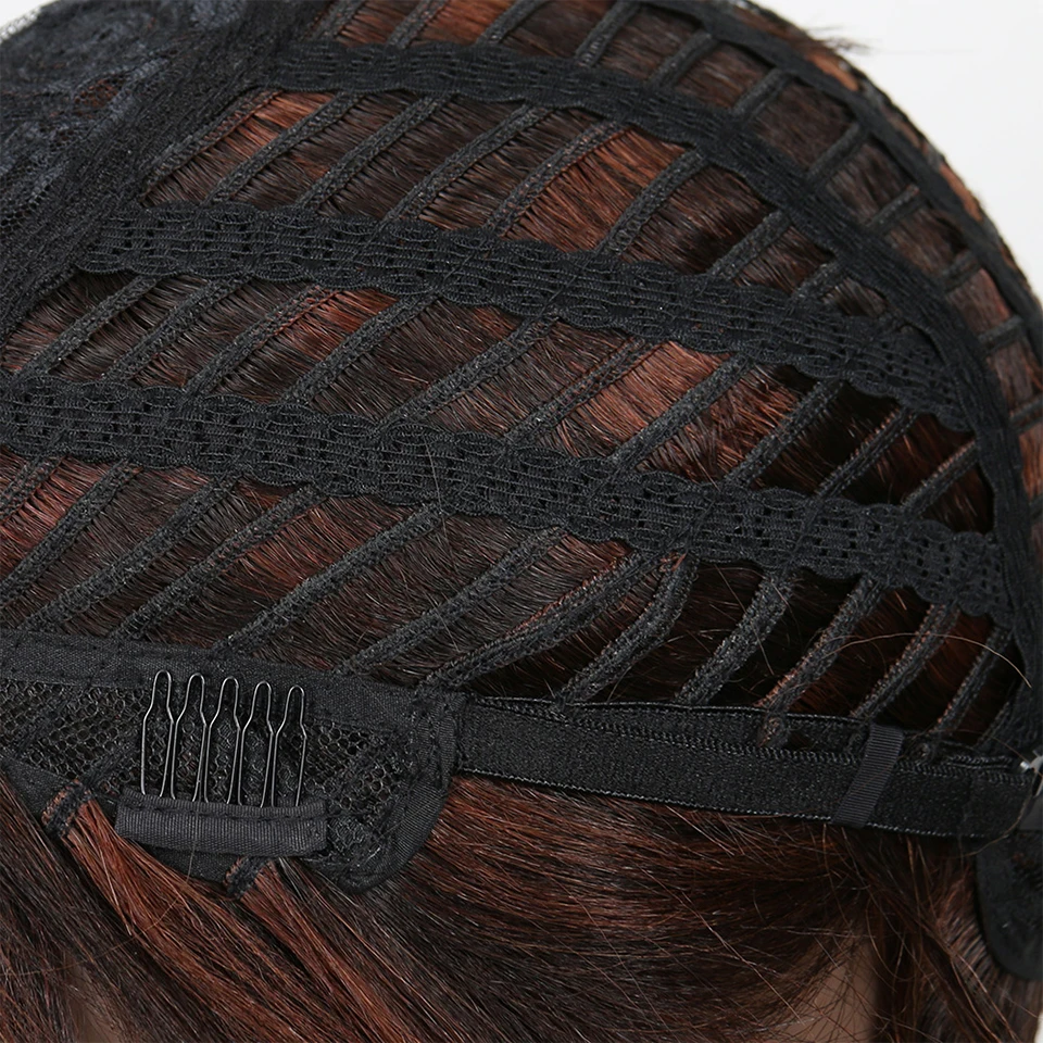 Rebecca оптовая продажа дешевые прямые волосы короткие парик машина сделала бразильский человеческих волос парики для черный Для женщин