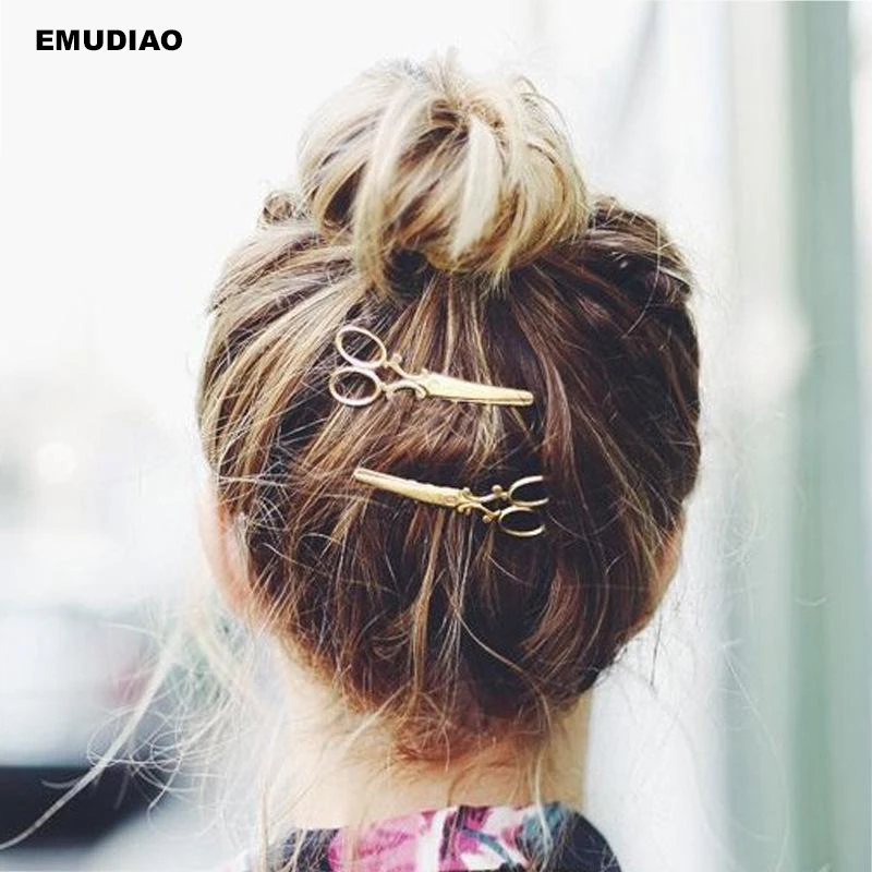 Creative-Scissors-Shape-Women-Lady-Girls-Hair-Clip-Delicate-Hair-Pin-Hair-Barrette-Hair-Accessories-Decorations 2 a