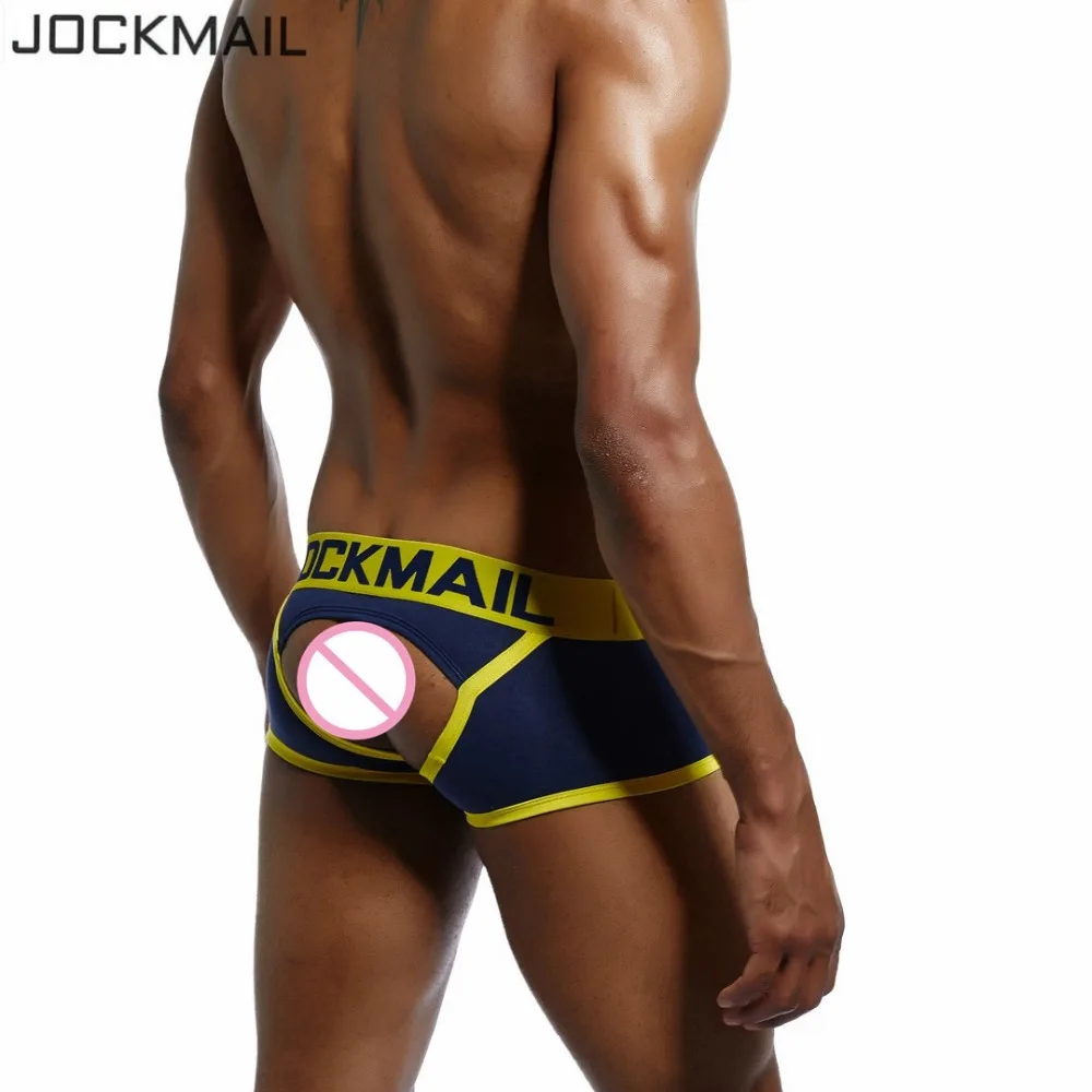 Мужские трусы с открытой спиной JOCKMAIL хлопковые боксеры без отделки сексуальное