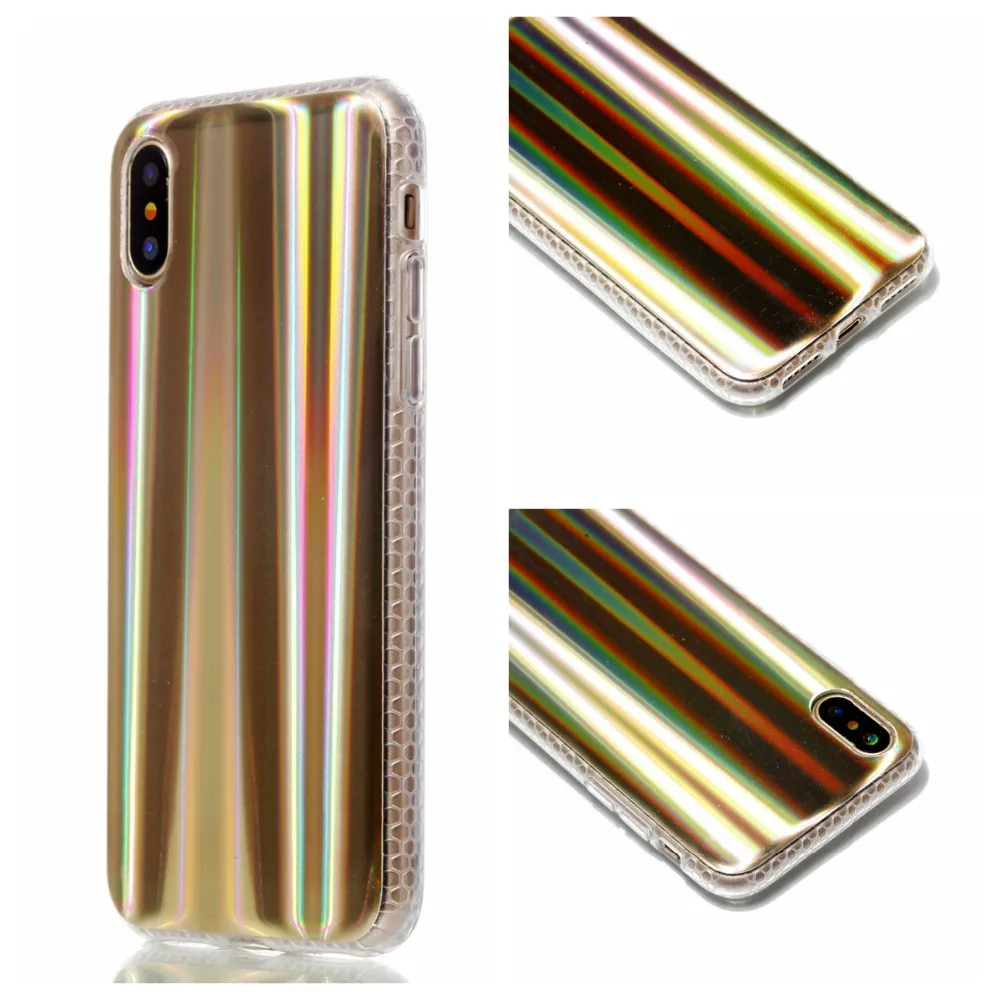 Electroplating Case for iPhone X Fashion Colorful Soft Covers TPU Shell Apple x anti-shock case |