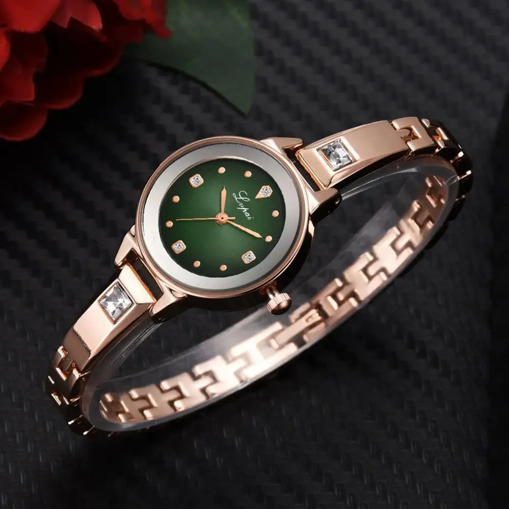 

Fashionable trend lady sets diamond dial dress watch fashionable temperament joker quartz woman watch