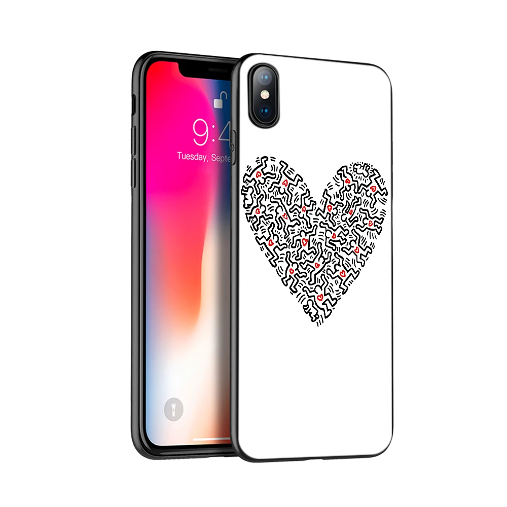Черный чехол из ТПУ для iphone 5 5s SE 2020 6 6s 7 8 plus x 10 силиконовый XR XS 11 pro Max с изображением