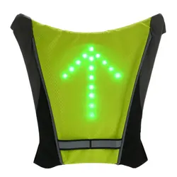 Lixada светодиодный световой сигнал USB Перезаряжаемый светоотражающий рюкзак клипса пульт дистанционного управления для езды на велосипеде