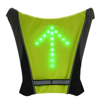 

/Lixada LED Signal Light USB Rechargeable Reflective Backpack Attachment Clip Remote Control for Cycling Running Walking Jogging