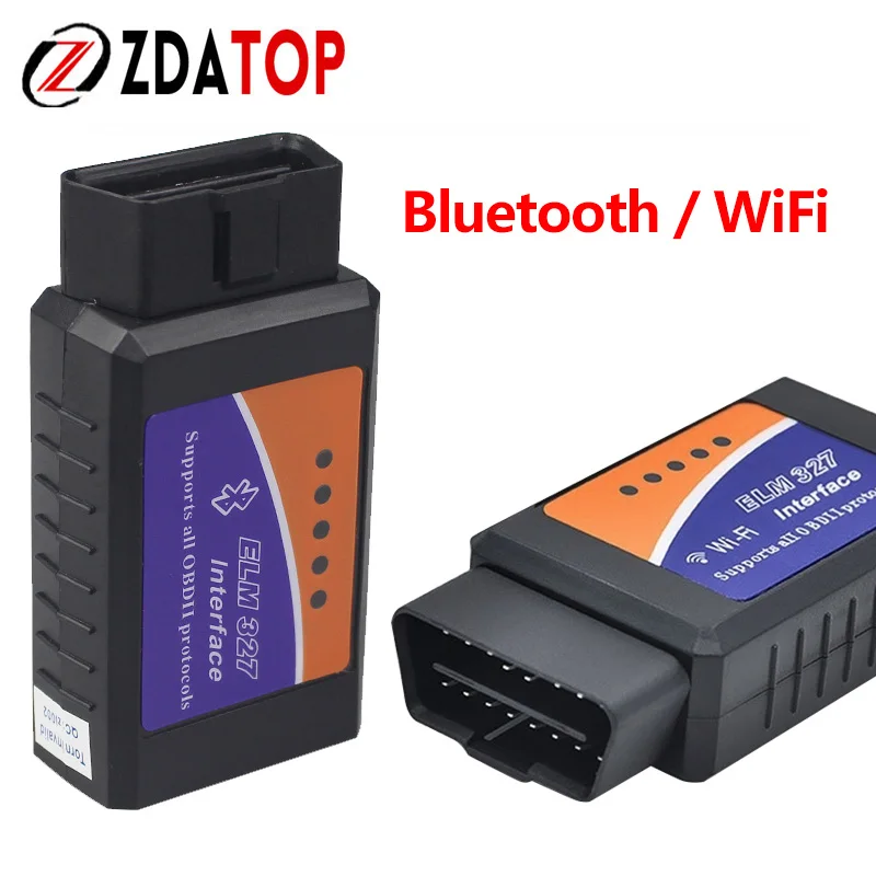 

ZOLIZDA ELM327 V1.5/V2.1 ELM 327 OBDII Code Reader Mini OBD 2 Car Diagnostic Tool ELM327 Wifi&Bluetooth Auto Scanner Adapter
