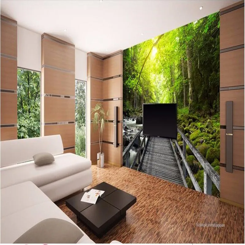3d-large-wall-mural-wallpaper-HD-Beautiful-wooden-bridge-creek-forest-landscape-backdrop-custom-silk-photo (2)