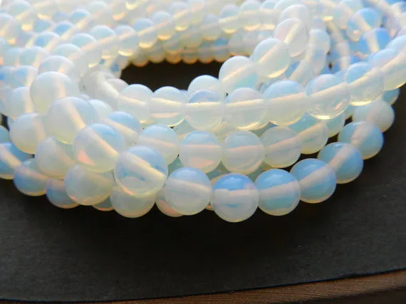 Opal Beads, Opal Glass, Opal Glass Beads, Opal Jewelry, Jewelry Supplies, Natural Beads, Natural Gemstone Beads, Natural Gemston
