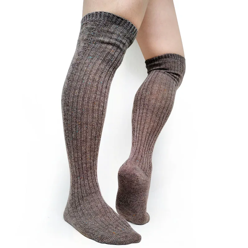 Мужские деловые длинные чулки сексуальные хлопковые полосатые толстые теплые носки для мужчин Высокое качество Брендовые мужские s торжественное платье носки шланг кофе