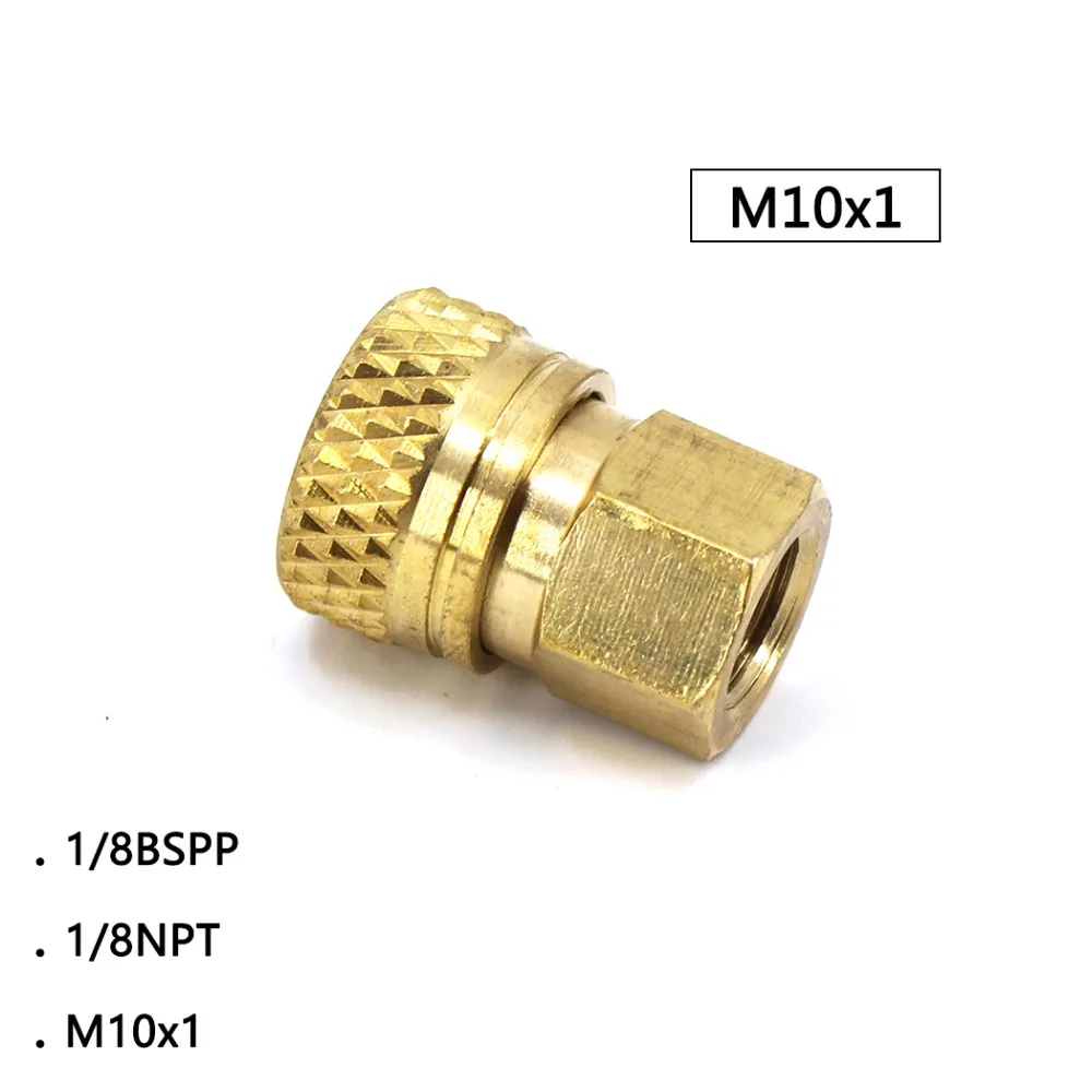 

PCP Airforce Paintball Pneumatic M10x1 1/8BSPP 1/8NPT Female Quick Disconnect Air Refilling Coupler Sockets 8mm Copper Fittings