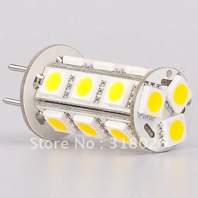 Бесплатная доставка! SMD5050 18 LED G6.35 Лампа 12VAC/12VDC/24VDC белый теплый 1 шт./лот|led g6.35|led lamp