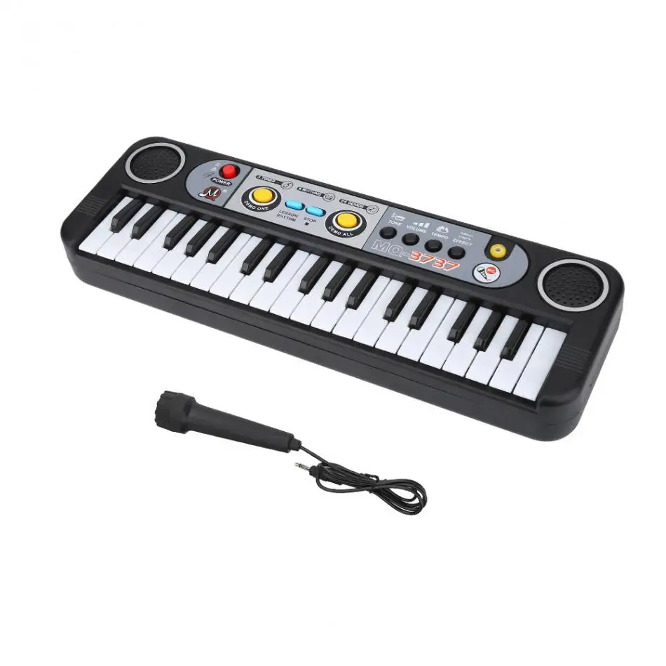 37-клавиша Электрический Органы цифровой ключ доска Музыкальные инструменты в виде пианино детские игрушки с микрофоном