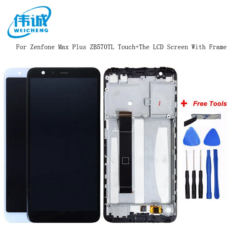 

For Asus Zenfone Max Plus M1 LCD Display Touch Screen Digitizer Assembly With Frame X018D X018DC For ASUS ZB570TL LCD Pantalla