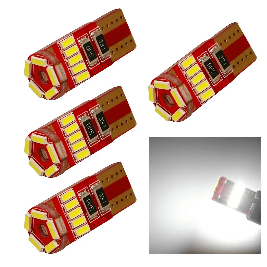 4 pçs de alta qualidade 15 smd t10 w5w led 4014 carro lado marcador luz lâmpada canbus nenhum erro frete grátis interior novo