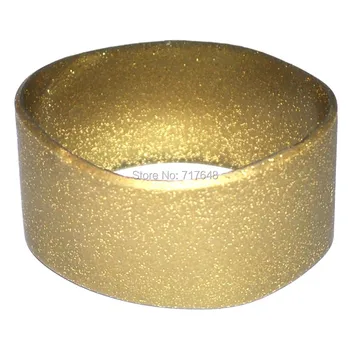 

300PCS Glittery Gold Large wristband silicone bracelets free shipping by FEDEX A