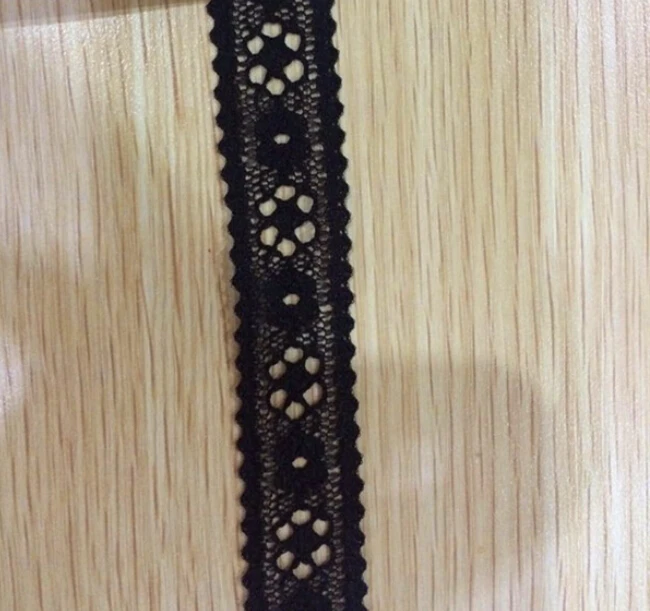 

50 ярдов 1,8 см 0,7 "широкая черная сетка тюль марлевые ленты кружевная отделка ленты 706QL4K41